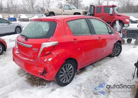 2013 Toyota Yaris Le z USA, uszkodzony, nr VIN JTDKTUD33DD549671